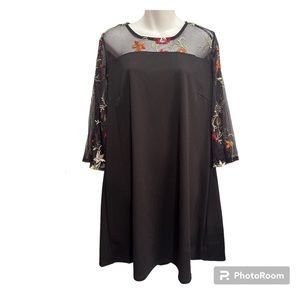 Nina Leonard Black Sheath dress.  Size XL